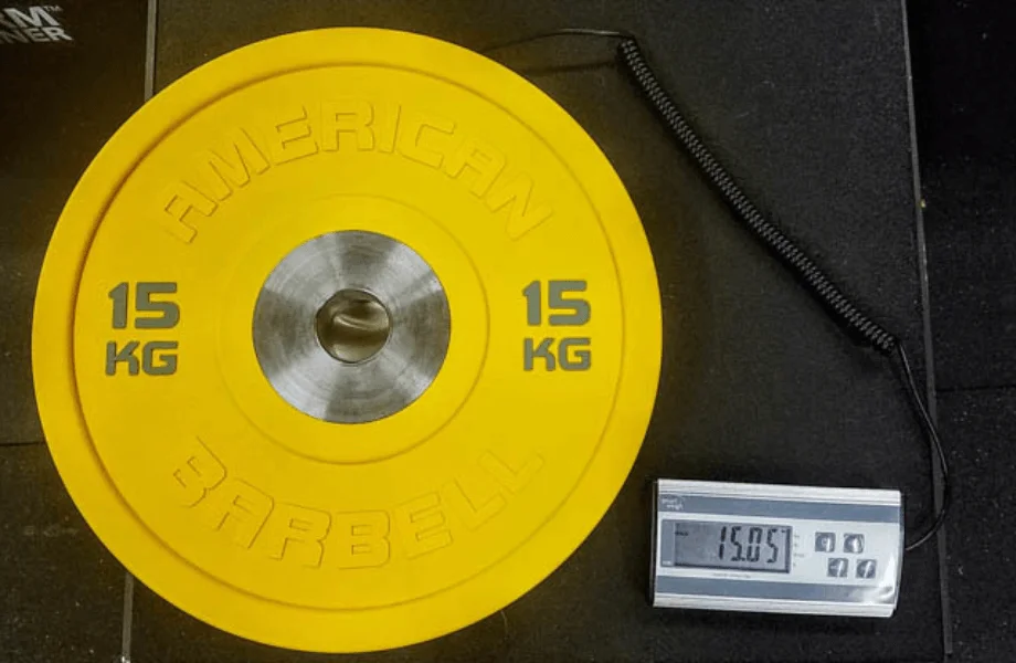 Testing the weight tolerance of American Barbell Urethane Pro Series Plates