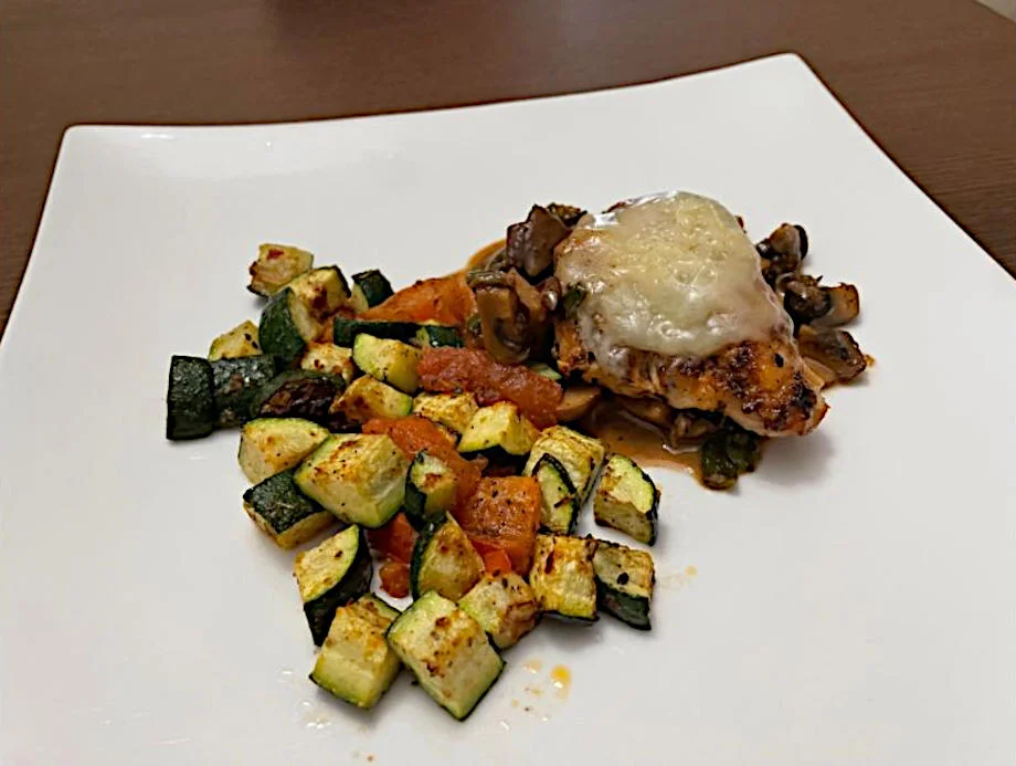 A plated meal from the Green Chef meal service