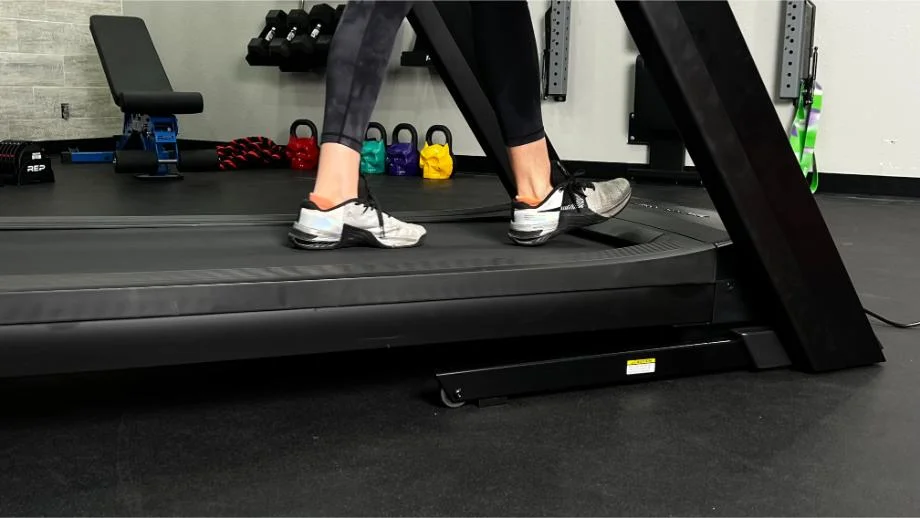 An image of feet on the new NordicTrack Commercial 1750