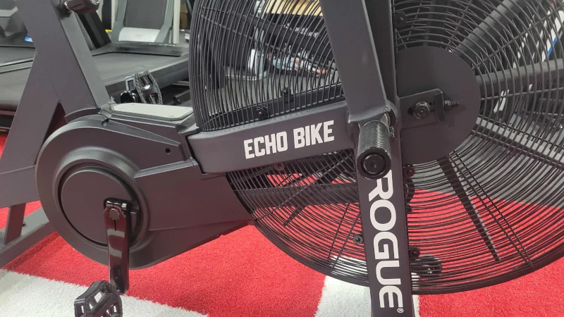 flywheel-on-the-rogue-air-bike A close look at the flywheel on the Rogue Air Bike