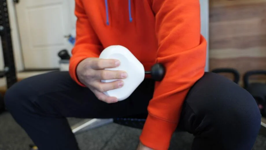 coop using theragunmini 1