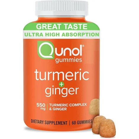 qunol turmeric and ginger gummies product image