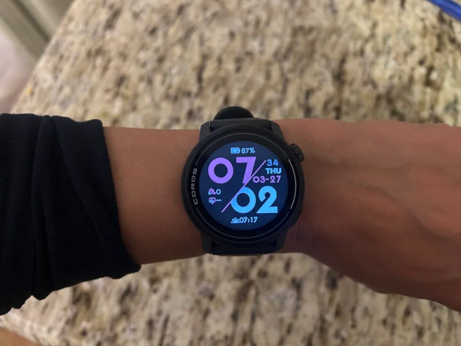 The Coros Pace 3 on a person's wrist