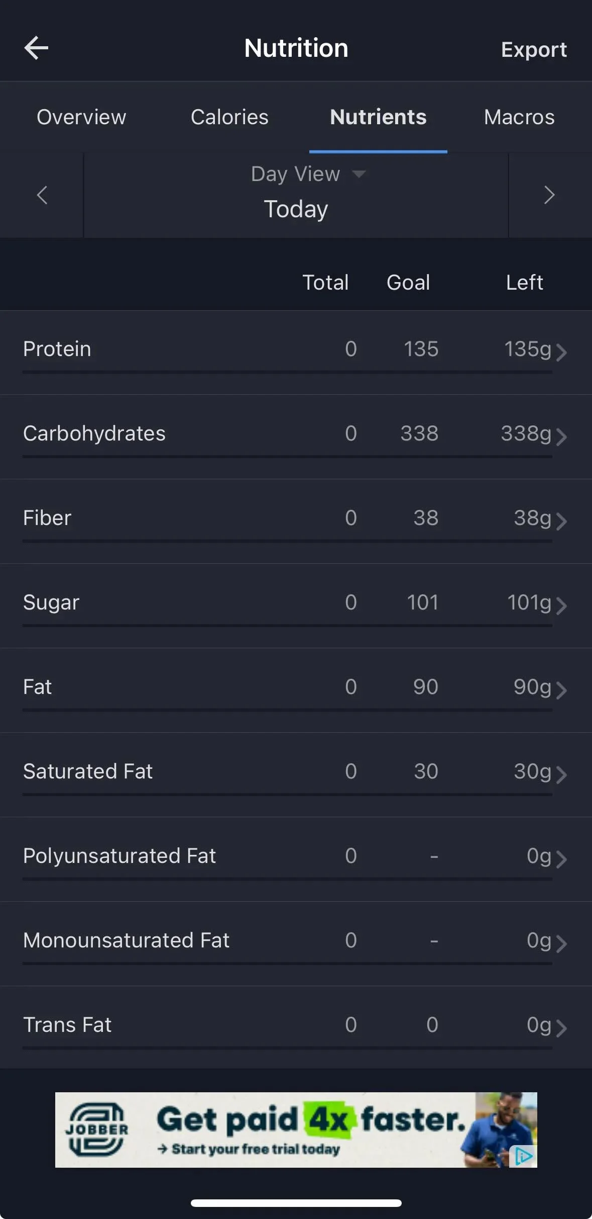 myfitnesspal screenshot 2