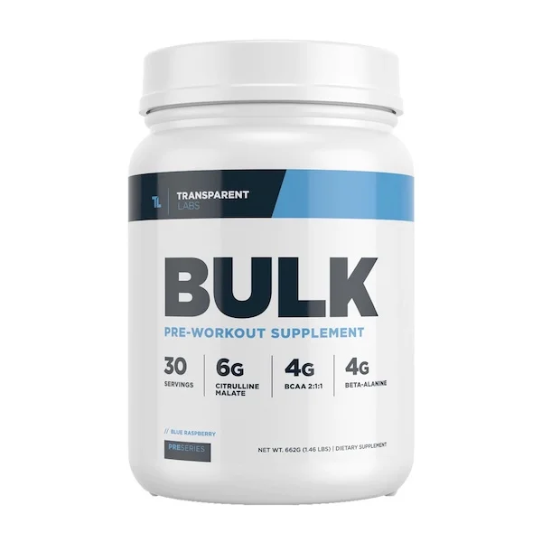 An image of Transparent Labs BULK pre-workout