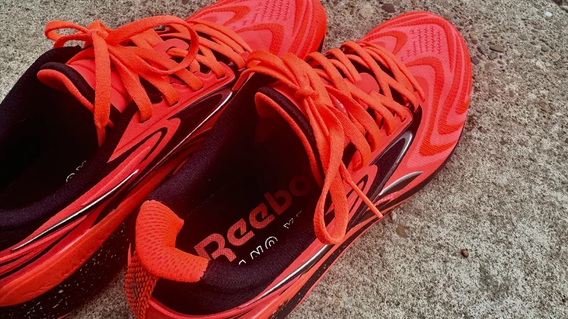 A close look at a pair of Reebok Nano X5 shoes