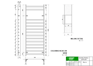 stall bar measurements