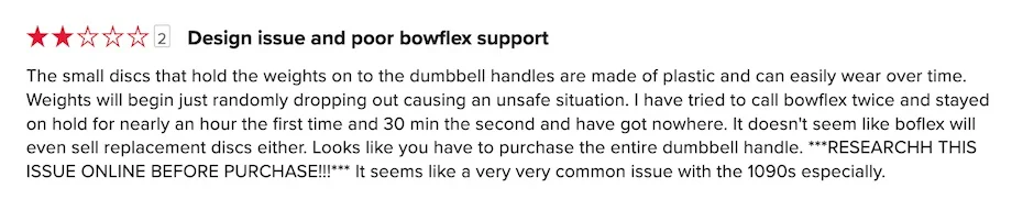 A critical review of the Bowflex 1090