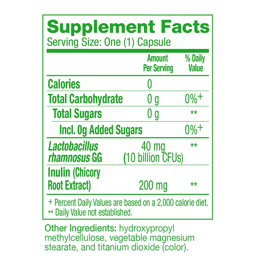 Culturelle Digestive Supplement facts