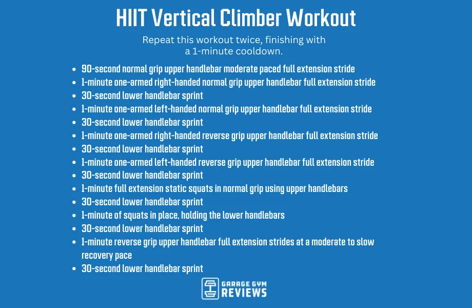 hiit vertical climber workout