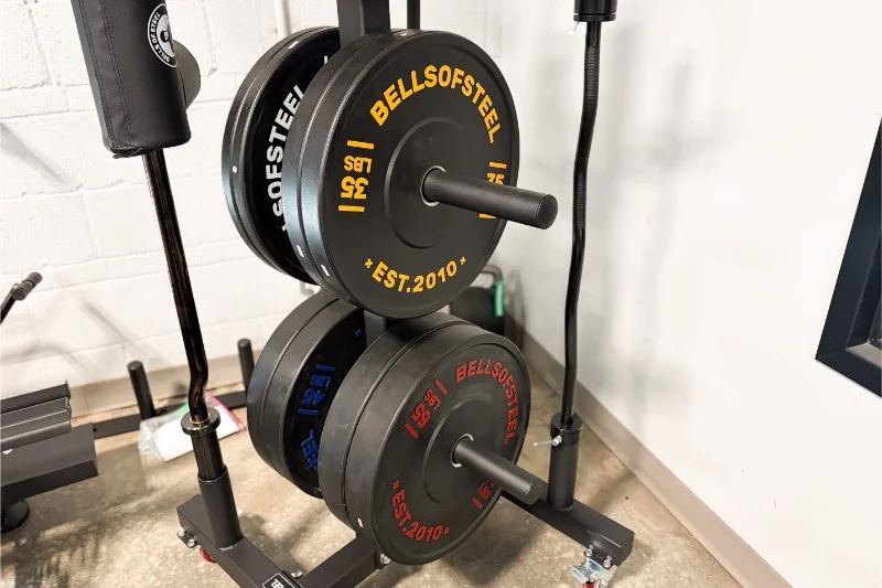 GGR Bells of Steel Bumper Plate Tree and Bar Holder 12