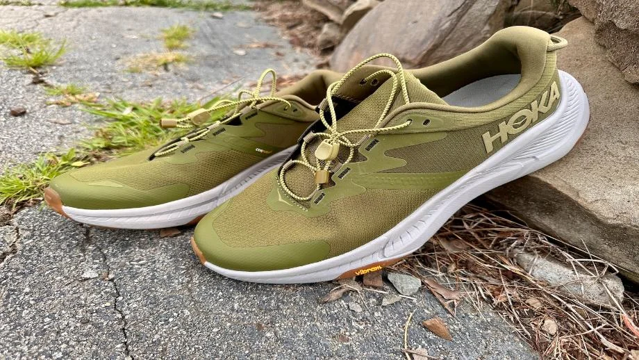 hoka transport shoes on rock 2